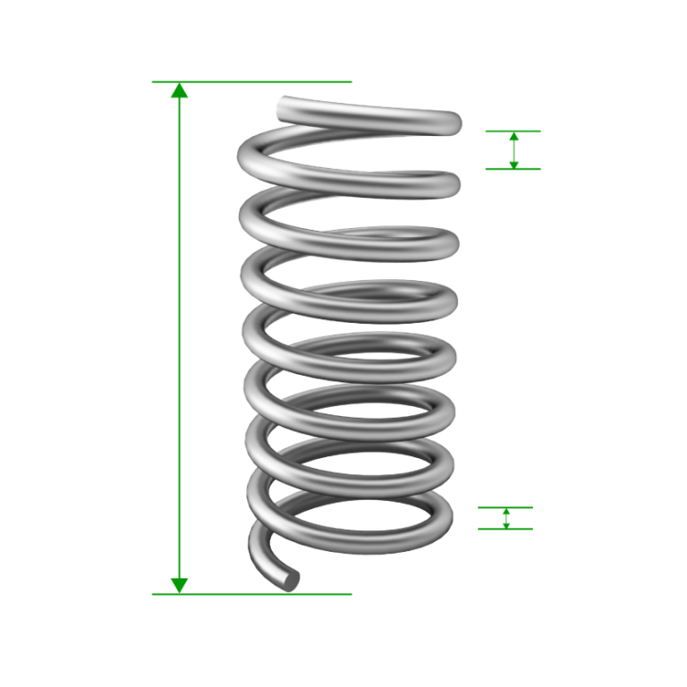 Engineering facets of a spring coil