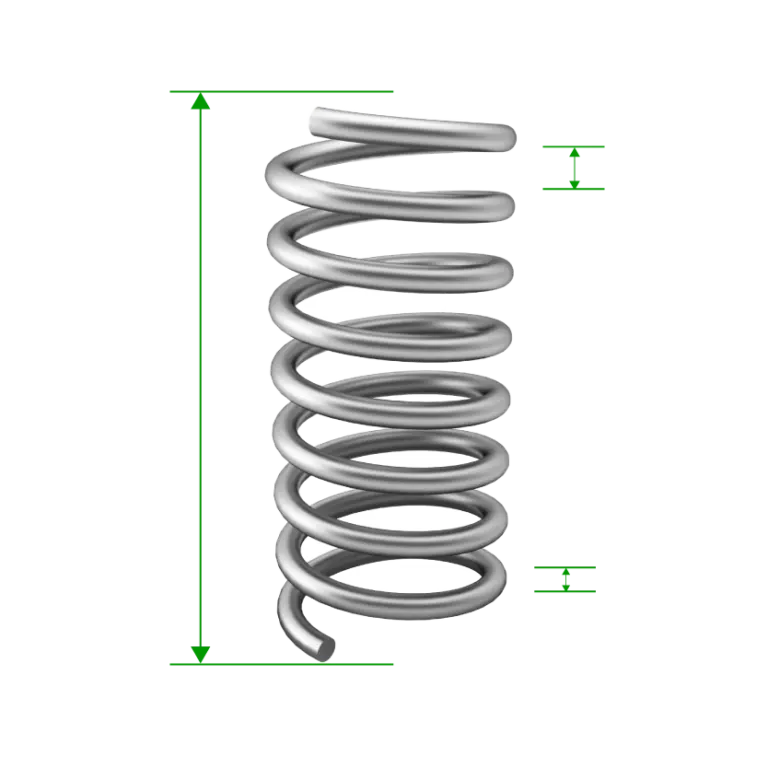 Engineering facets of a spring coil