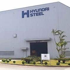 Hyundai Steel facility exterior with company logo